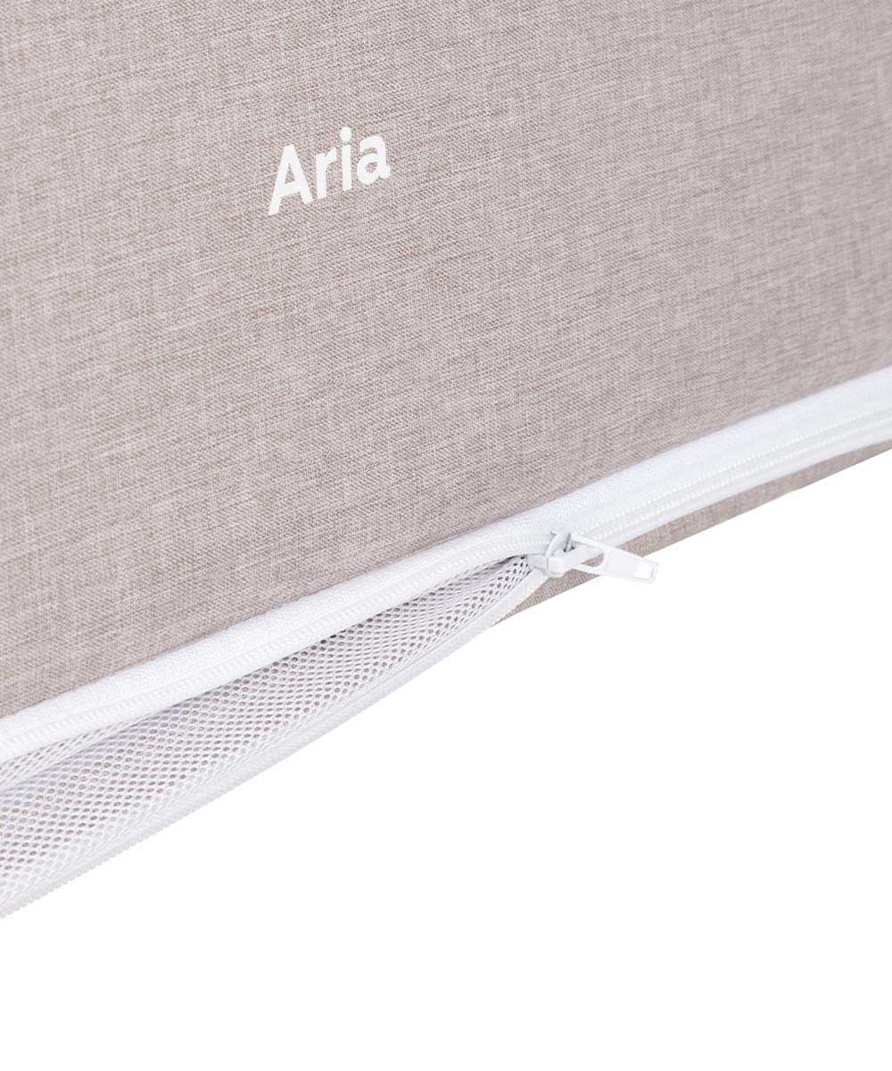 Приставная кроватка-манеж Aria 3 в 1 2025 Под молнией - нижний ярус.